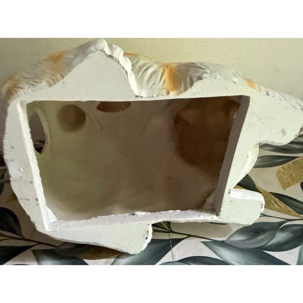 Cat‎ Butt Tissue Holder Orange Tabby Cat Square Cover Bathroom 12